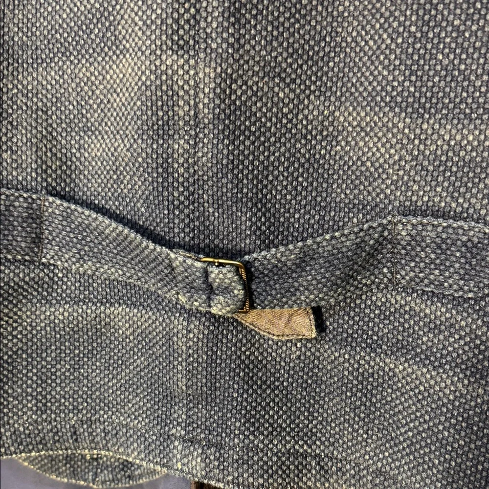 Momotaro Indigo Sashiko Blue Denim Vest - Picture 9 of 13